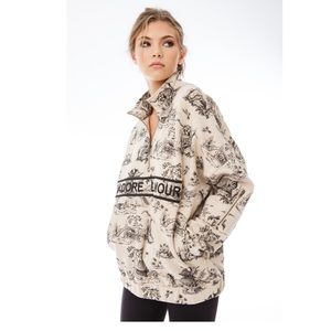 EllandEmm J’adore L’amour Cream Half Zip S/M